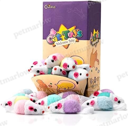 36 Pack 1.8 Inch Small Interactive Cat Toys Mice with Catnip – view 2