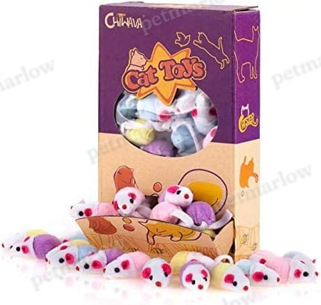 36 Pack 1.8 Inch Small Interactive Cat Toys Mice with Catnip – view 3