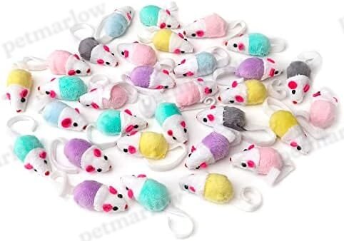 36 Pack 1.8 Inch Small Interactive Cat Toys Mice with Catnip – view 6