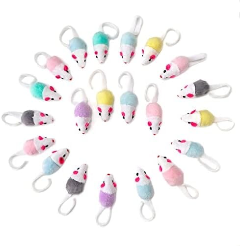 36 Pack 1.8 Inch Small Interactive Cat Toys Mice with Catnip – view 7