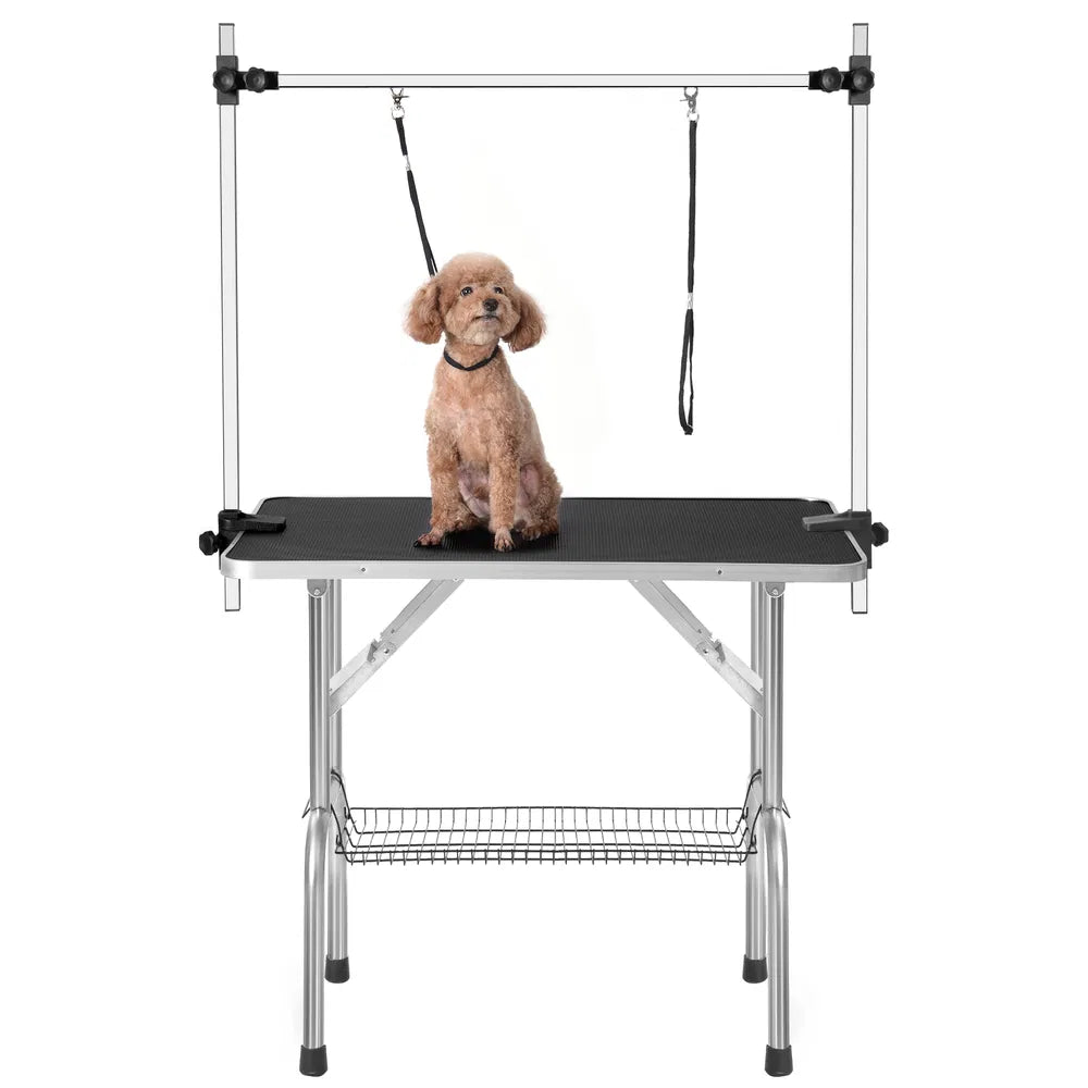 36" Adjustable Dog Grooming Table with Arm – as picture
