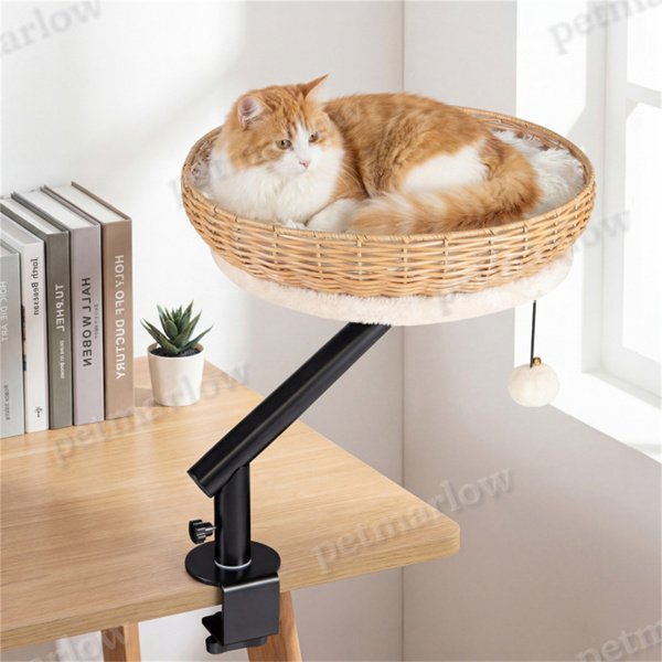 360° Rotatable Cat Bed Perch for Workspaces – view 4