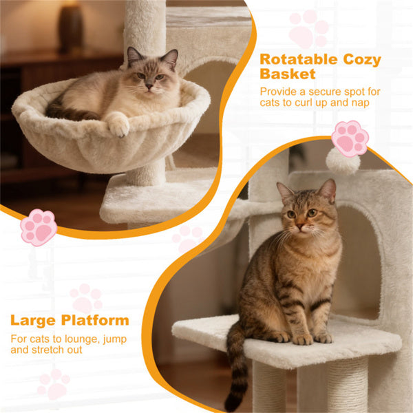 Multi-Level Cat Tree with Condo for Comfort and Play – view 8