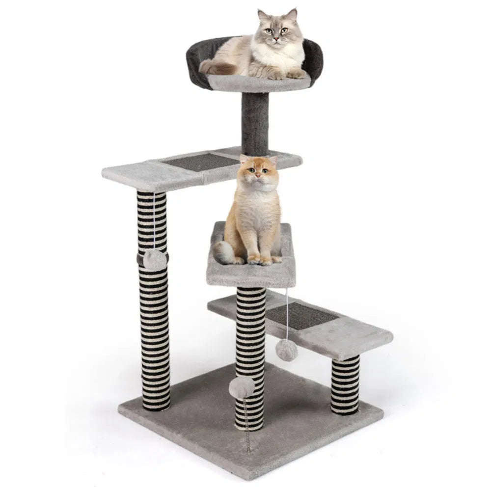 37" Tall Cat Stairs with Scratching Mats – view 2