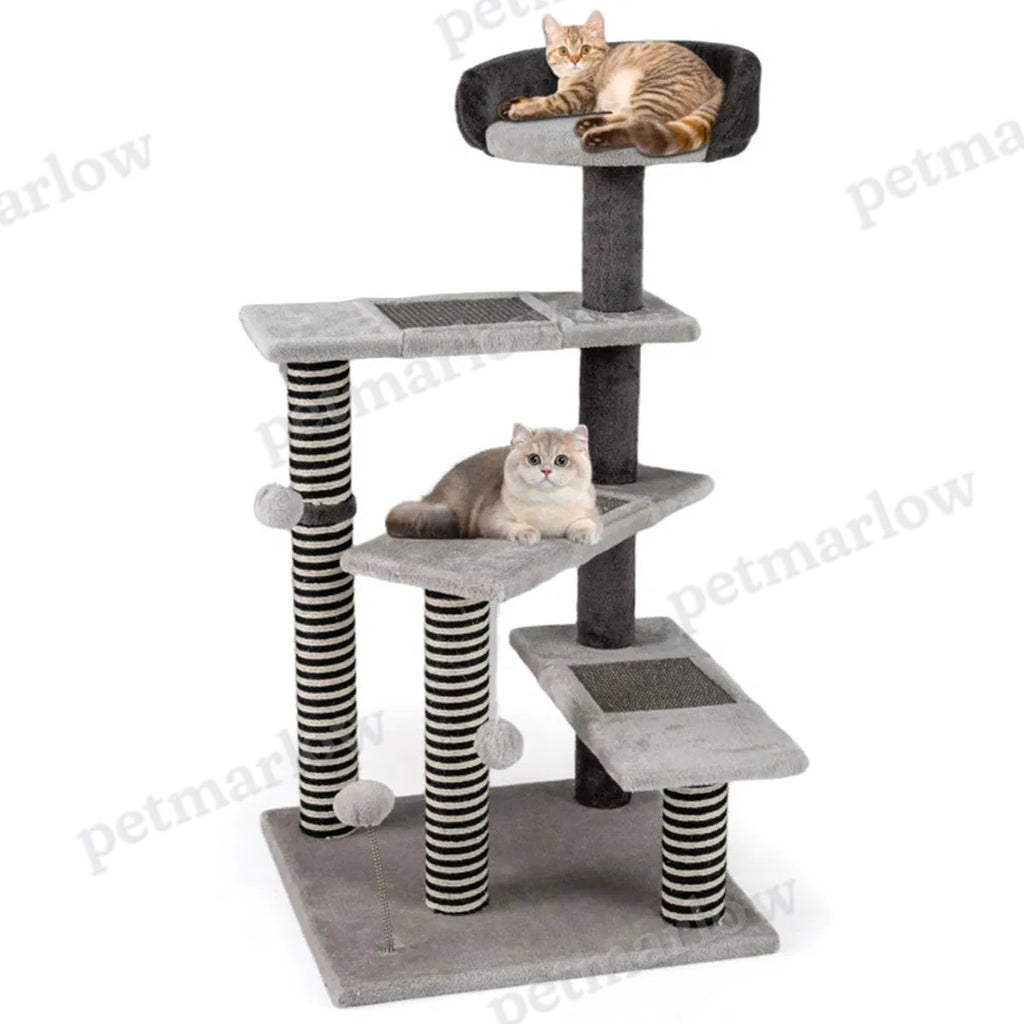 37" Tall Cat Stairs with Scratching Mats – view 3