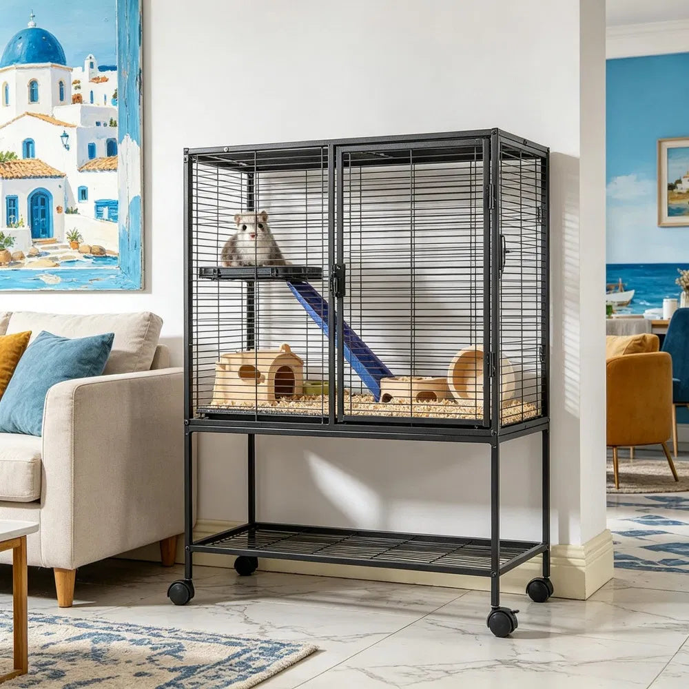 Spacious Animal Cage with Easy Clean Features – view 8