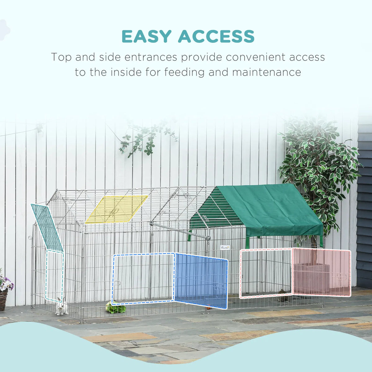 Catio Rabbit Guinea Pig Cage with Cover for Small Animals – view 7