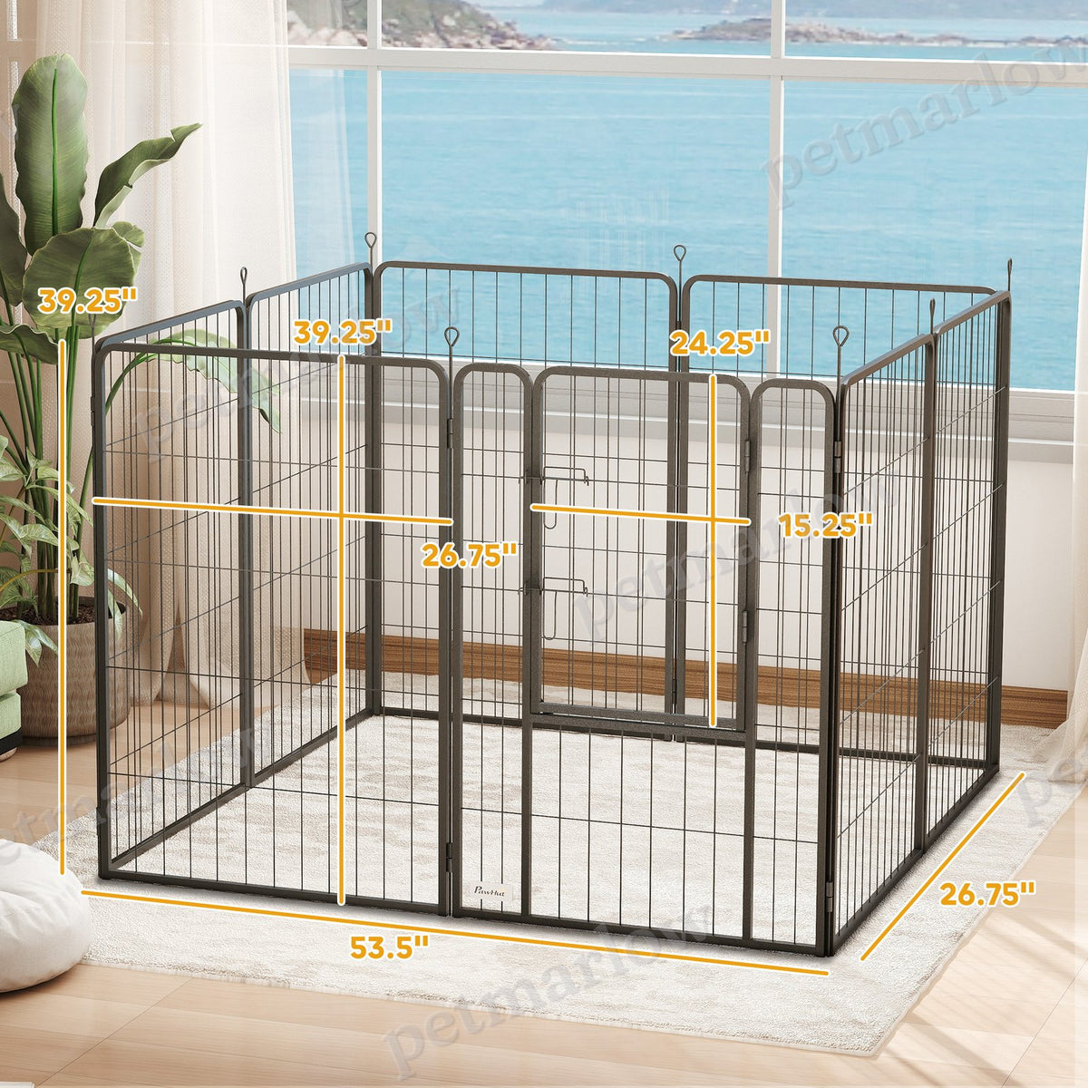 Heavy Duty Dog Playpen for Indoor and Outdoor Use – view 4