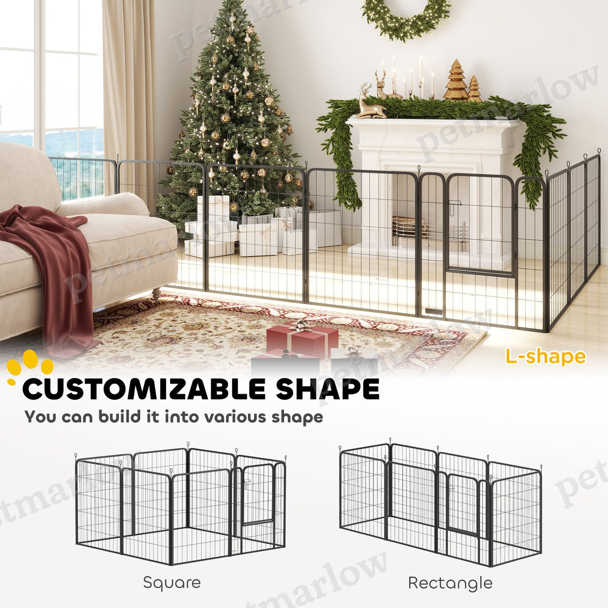 Heavy Duty Dog Playpen for Indoor and Outdoor Use – view 5