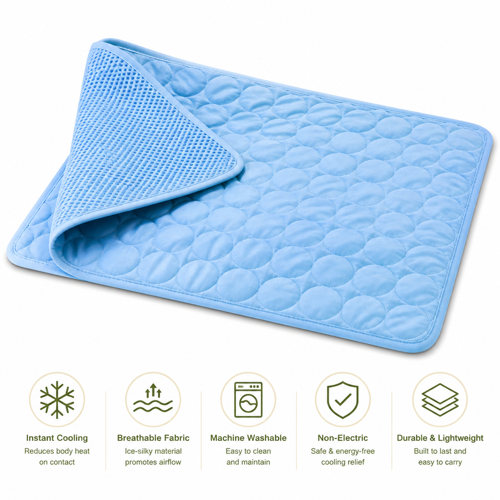 Petmarlow Ice-Silky Breathable & Non-Electric Dog Cooling Pad – view 8