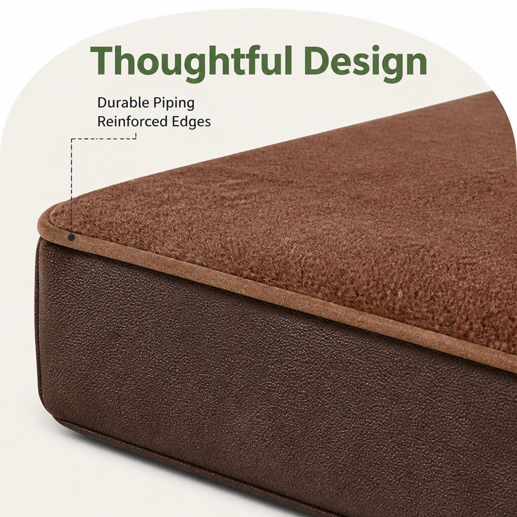 Petmarlow Orthopedic Memory Foam & Non-Slip Dog Bed (Removable Cover) – view 8