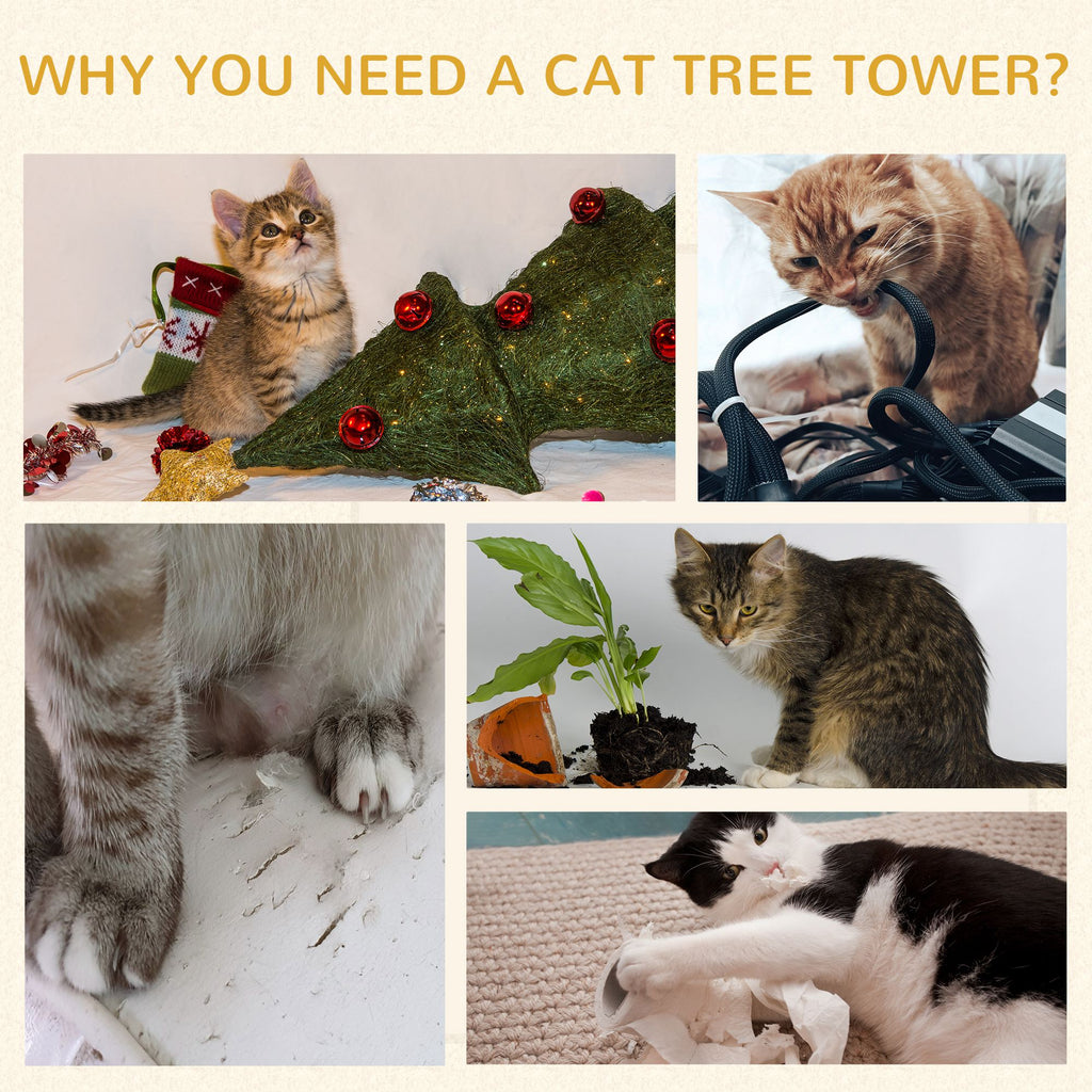 Cat Condo with Scratching Pad and Three Den Areas – view 7