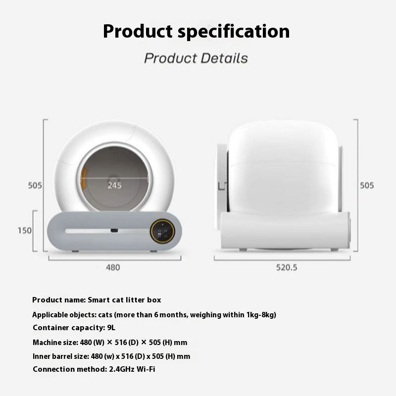 Automatic Smart Cat Litter Box Electric Self Cleaning Waste Pooper Scooper – view 9