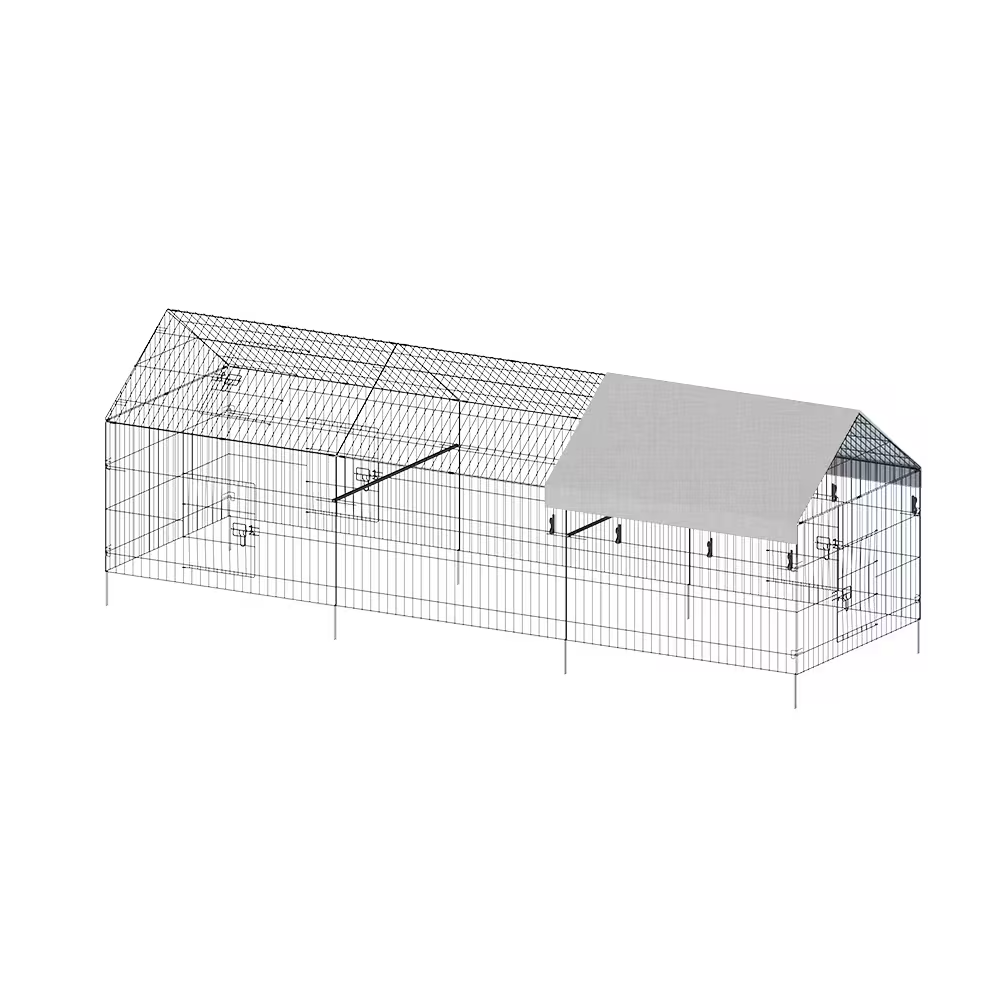 Metal Chicken Coop for Poultry Farming Outdoors – view 9