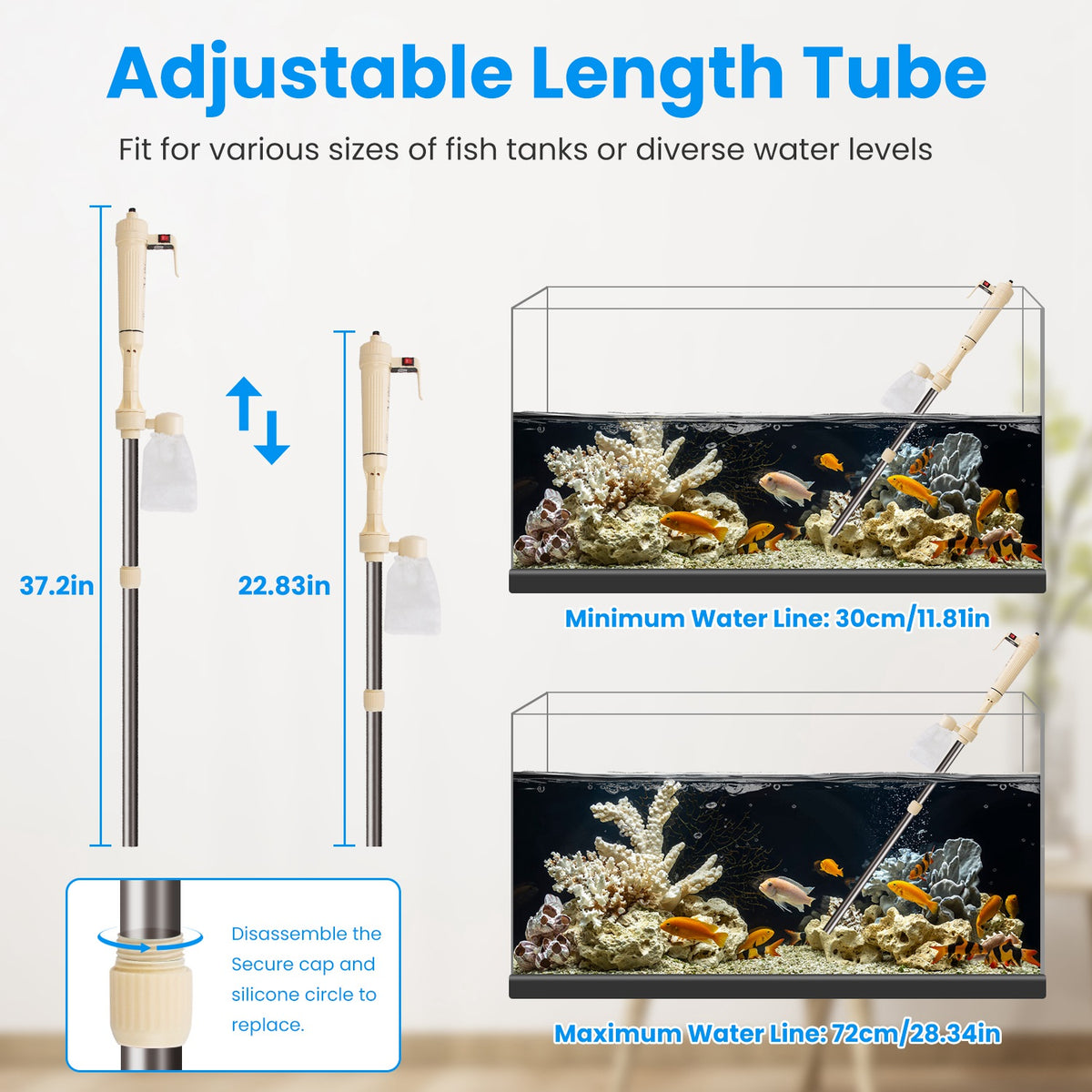 Electric Aquarium Gravel Cleaner Kit – view 8
