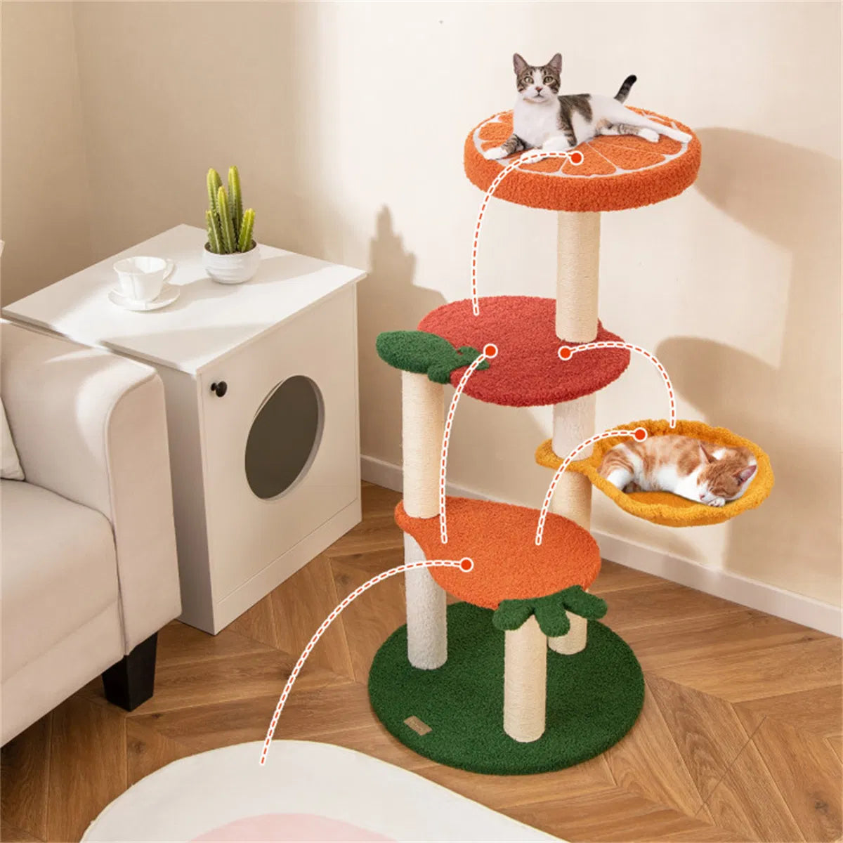 Cat Tree Pet Activity Center Cat Apartment – view 10