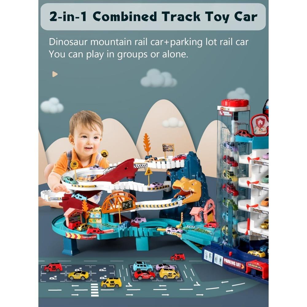 Dinosaur Mountain Adventure Track Toy Set for Kids – view 8