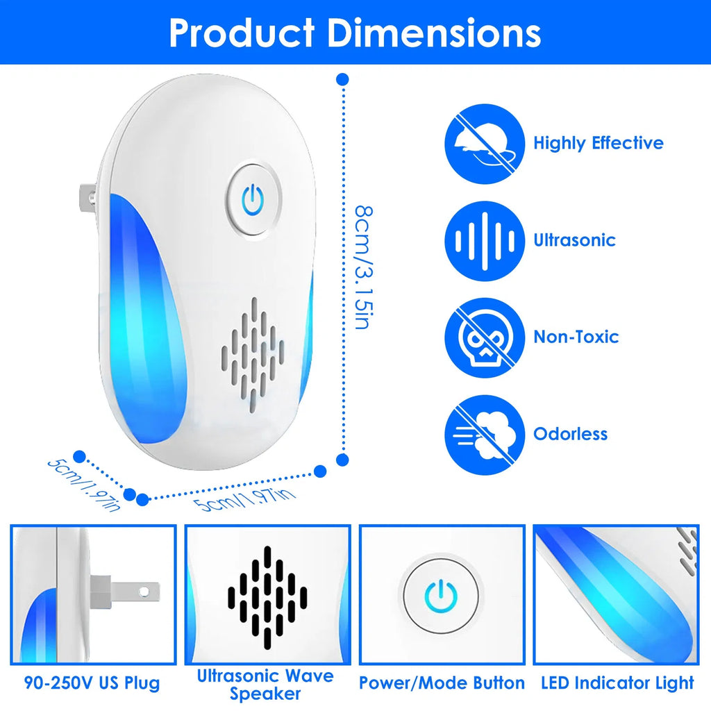 Ultrasonic Pest Repeller - Safe, Chemical-Free Pest Control – view 13