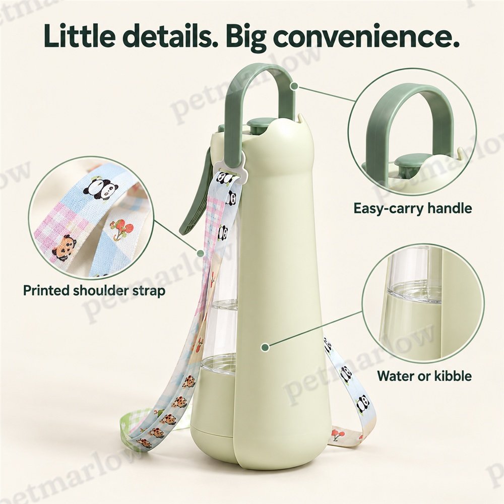 3in1 Dog Water Bottle with Mist Sprayer – view 2