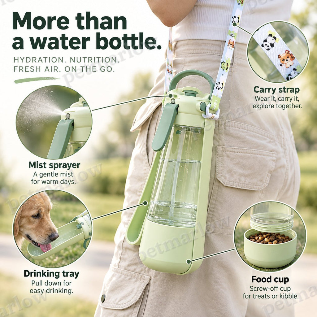 3in1 Dog Water Bottle with Mist Sprayer – view 4