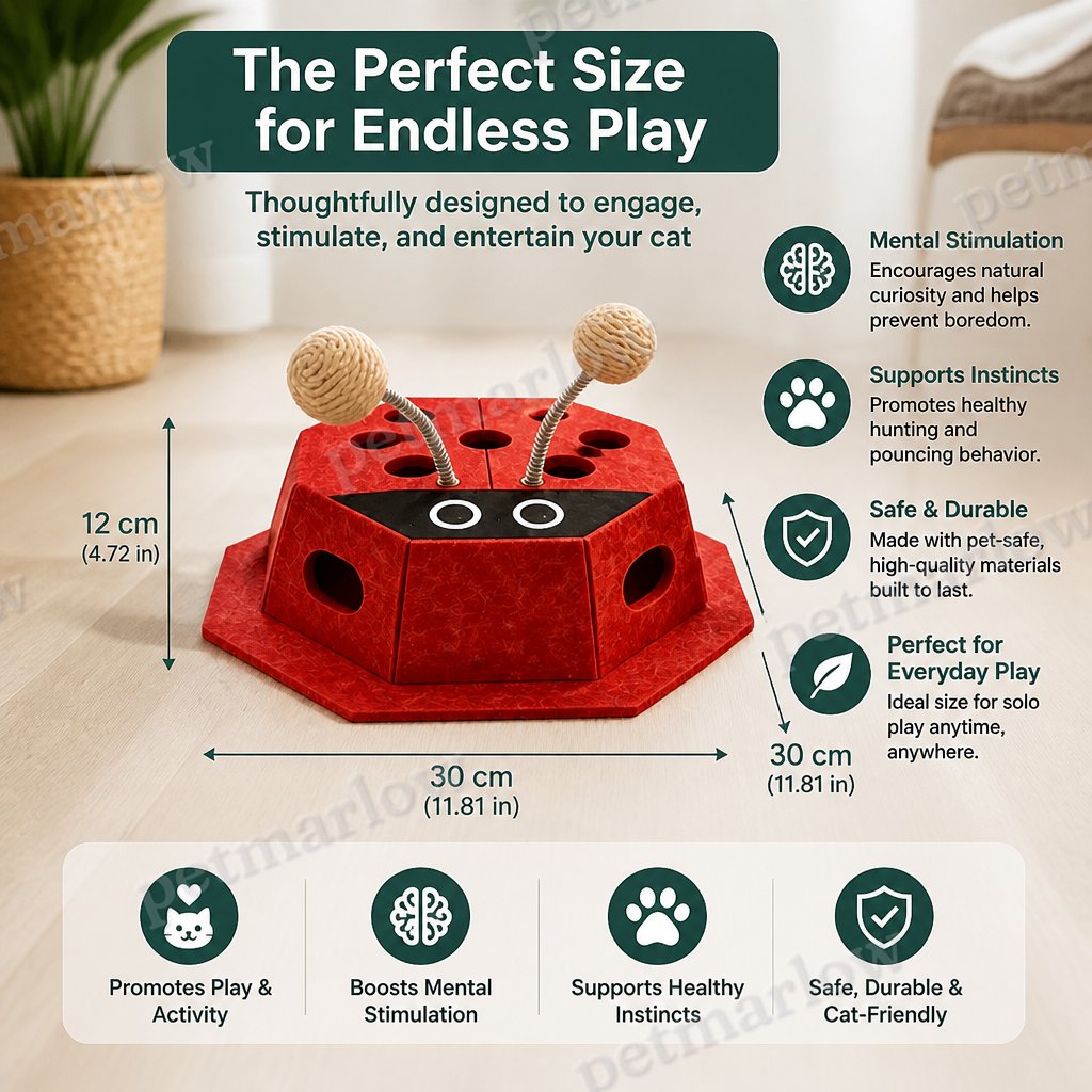 3in1 Interactive Ladybug Cat Puzzle Toy – view 5