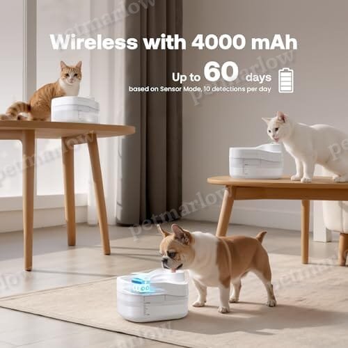 3L/101oz Wireless Pet Fountain – view 5