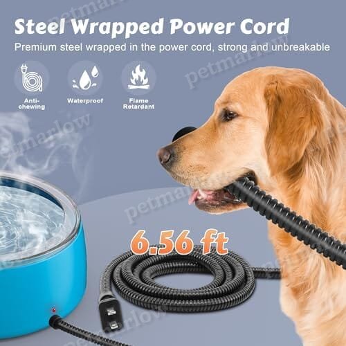 3L Heated Water Bowl, Outdoor Large Heated Dog Bowls – view 5