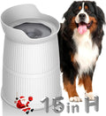 4.4L No Spill Dog Water Bowl Adjustable Raised Bowls