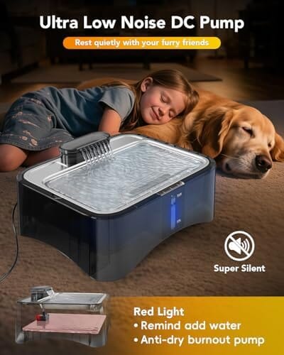 4 Heights Adjustable Pet Fountain for All Dog Sizes – view 9