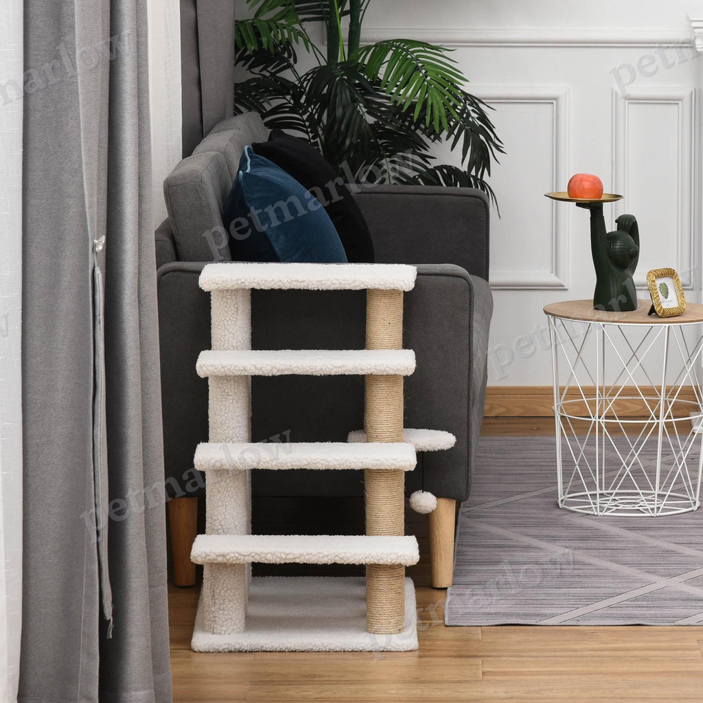4 Levels Cat Steps with Scratching Posts – view 5