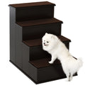 4 Levels Wooden Dog Steps Pet Stairs – Coffee