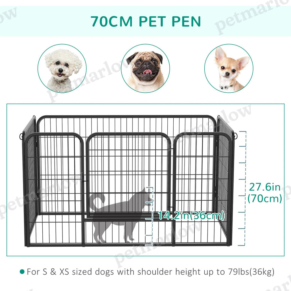 4-Panel Metal Dog Playpen for Indoor/Outdoor Use – view 4