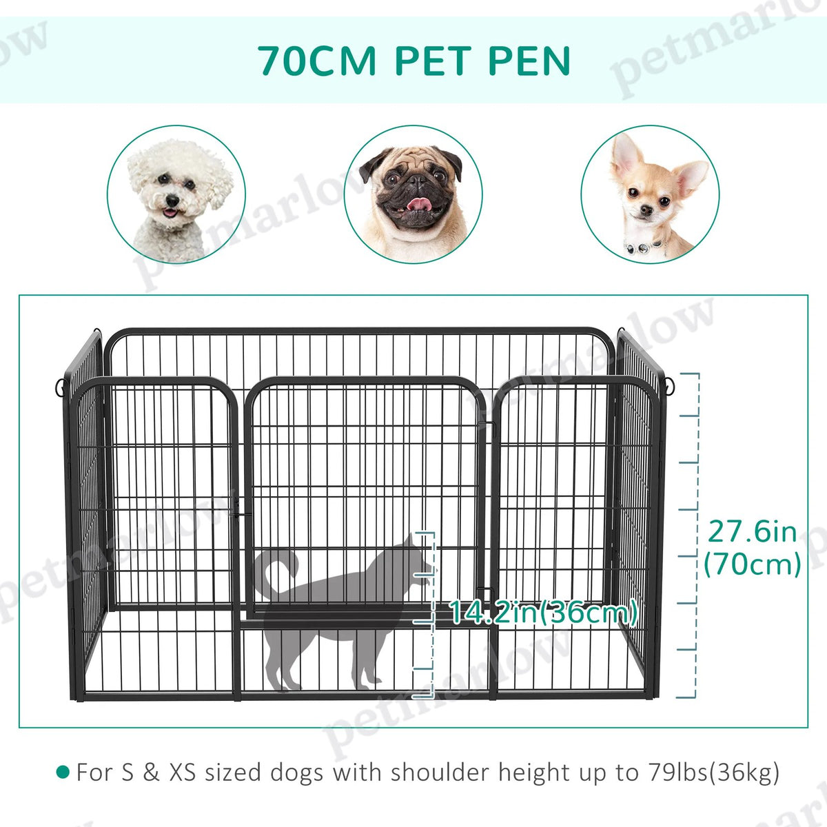 4-Panel Metal Dog Playpen for Indoor/Outdoor Use – view 4