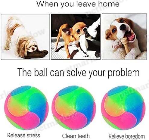 4 pcs Light Up Dog Balls Interactive Pet Toys – view 6