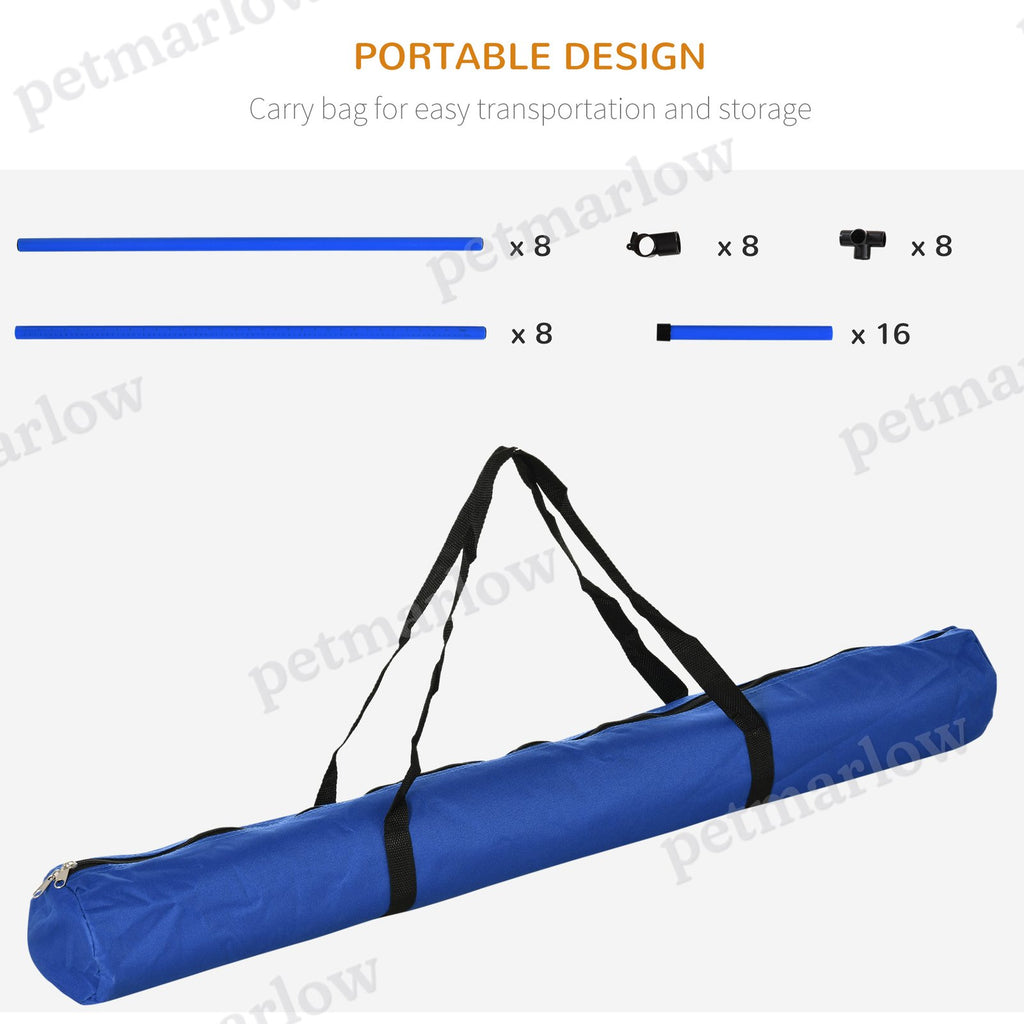 Dog Agility Starter Kit with Adjustable Height Jump Bars – view 3