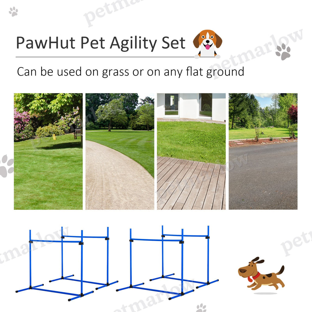 Dog Agility Starter Kit with Adjustable Height Jump Bars – view 6