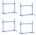 4-Piece Dog Agility Training Equipment with Adjustable Jumps