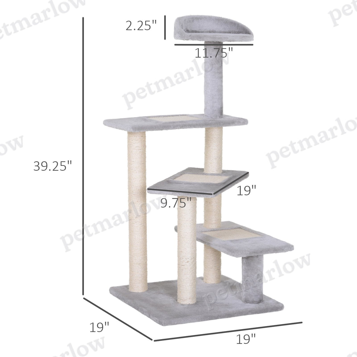 40" 5-Level Revolving Stair Cat Tree – view 6