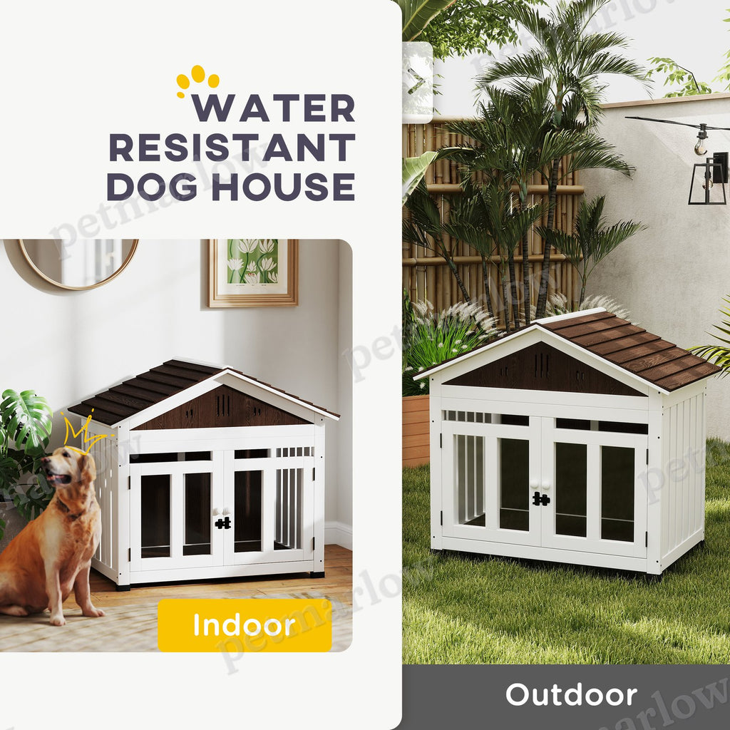 Wooden Dog House with Air Vents – view 5