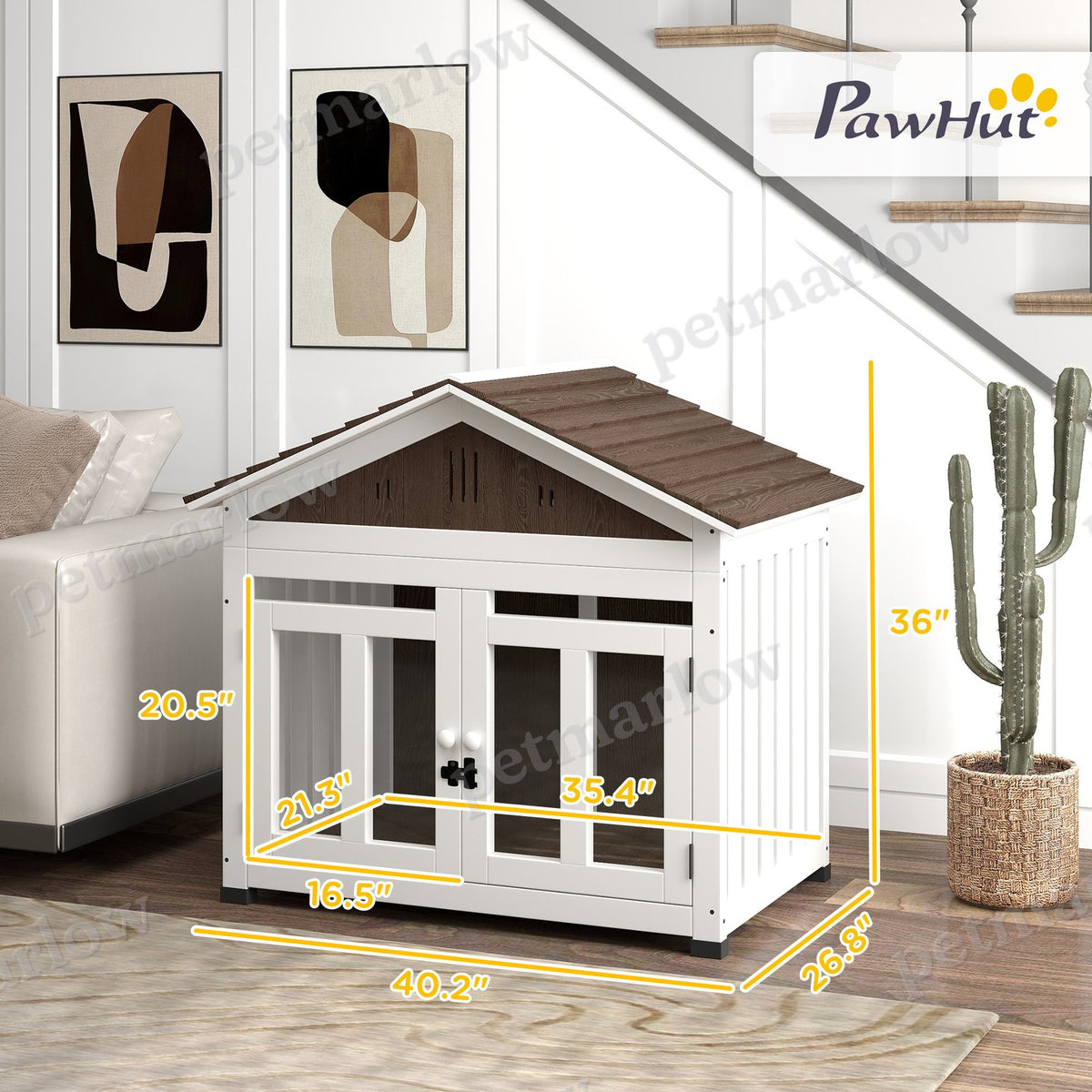 Wooden Dog House with Air Vents – view 6