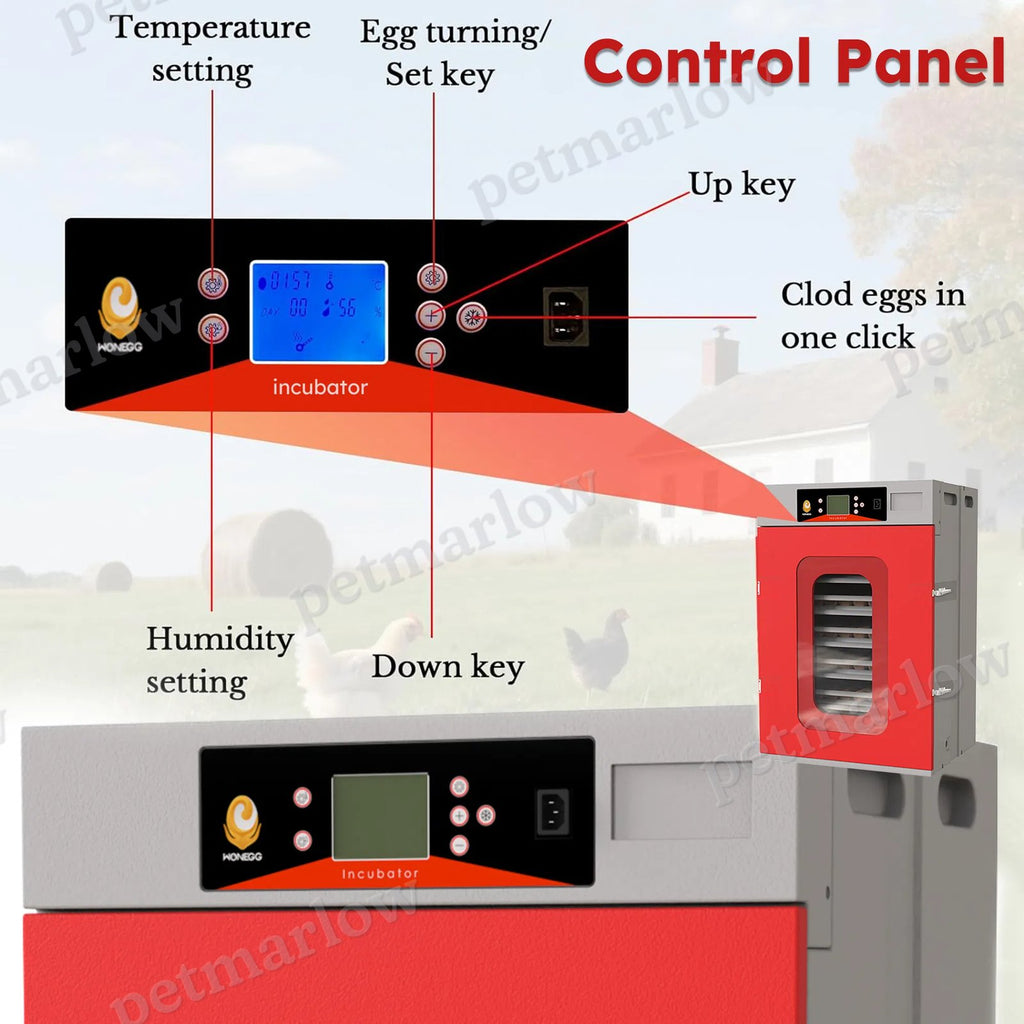 400-Egg Poultry Incubator with Auto-Turning & Digital Control – view 4