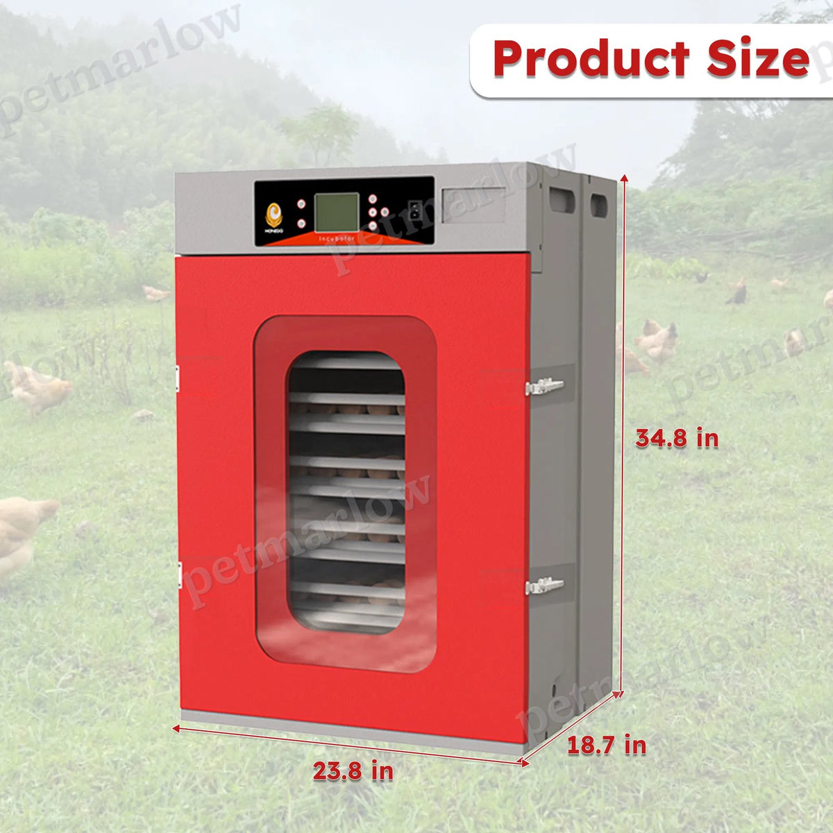 400-Egg Poultry Incubator with Auto-Turning & Digital Control – view 6