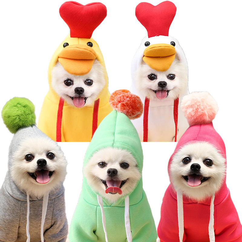 Cute Fruit Dog Clothes for Small Dogs Hoodies for Winter Warmth – view 12