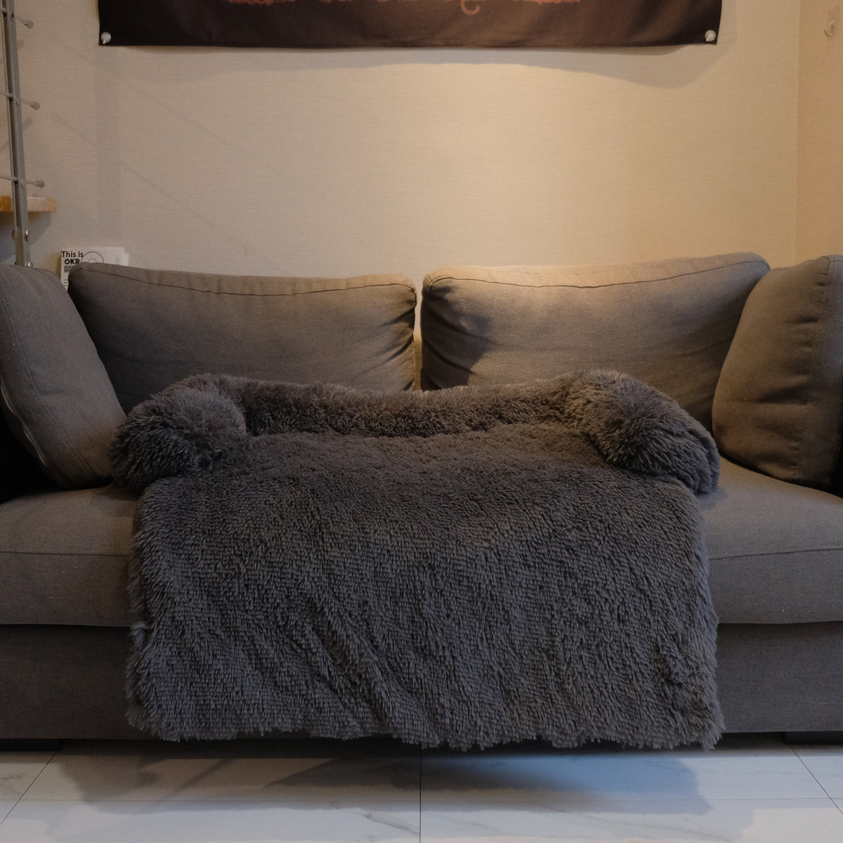 Plush Faux Fur Dog Bed