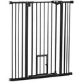 41" Easy Open Indoor Dog Gate for Doorways and Stairs - Black – Black