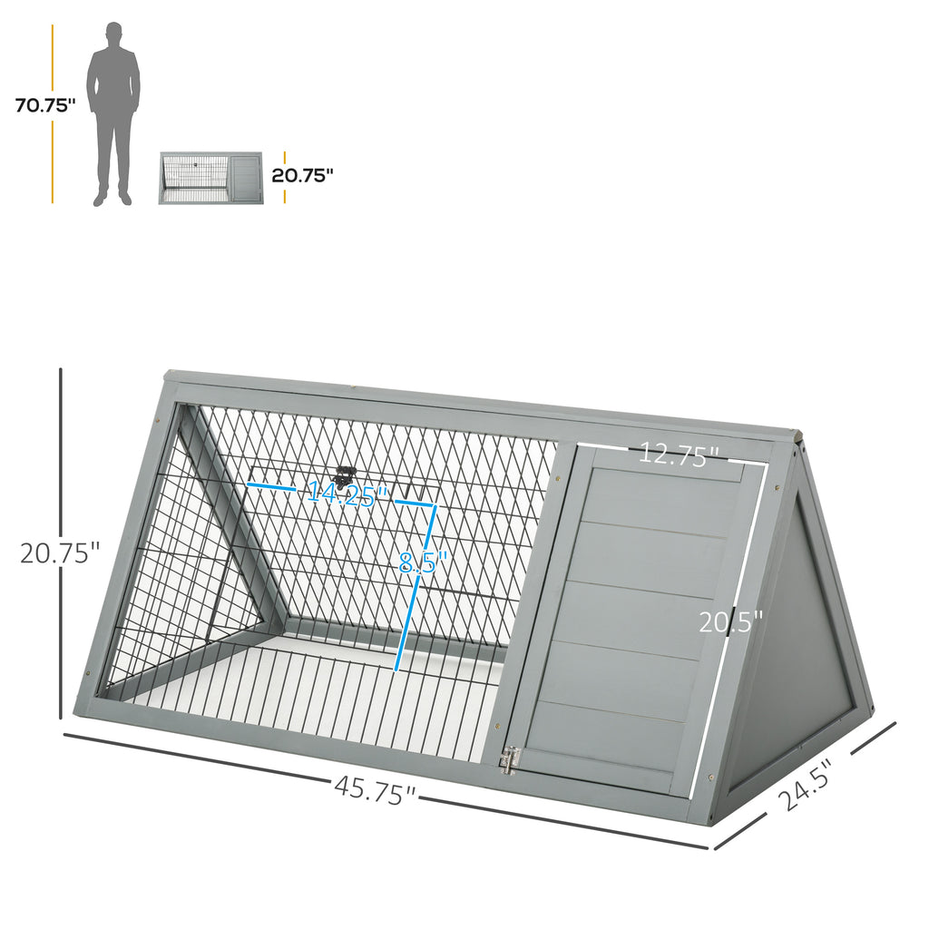 Outdoor Rabbit Hutch with Run for Small Animals – view 9