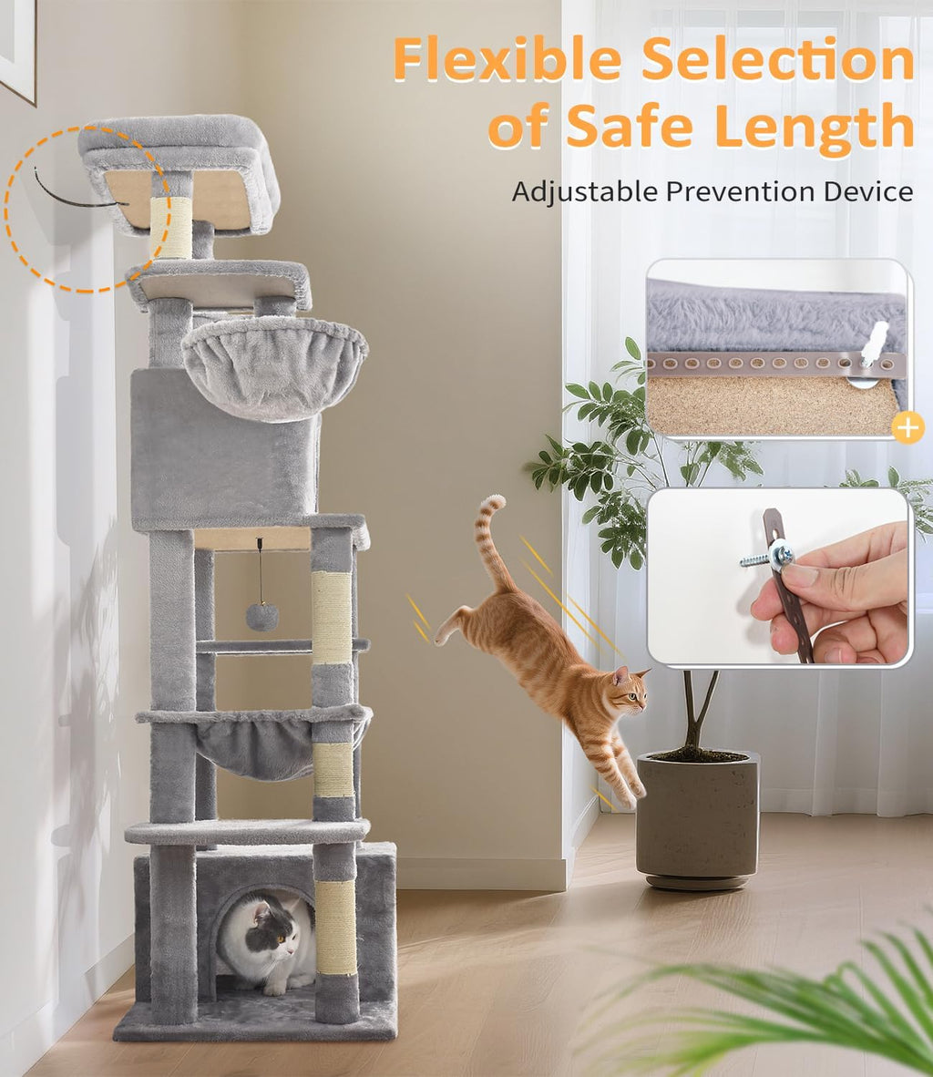 Large Multi-Level Cat Tree for Indoor Cats – view 9