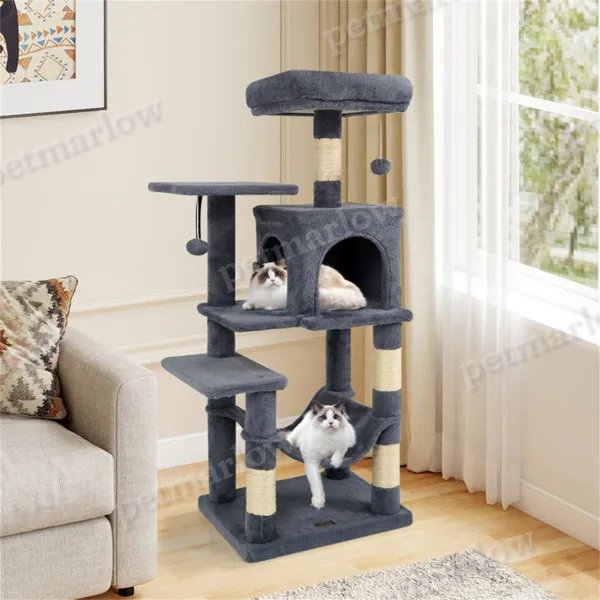 Multi-Level Cat Tree With Hammock for Play and Rest – view 4