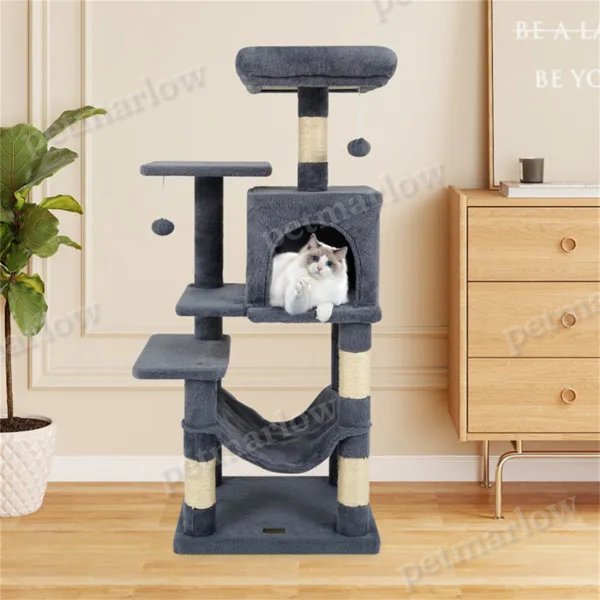 Multi-Level Cat Tree With Hammock for Play and Rest – view 6