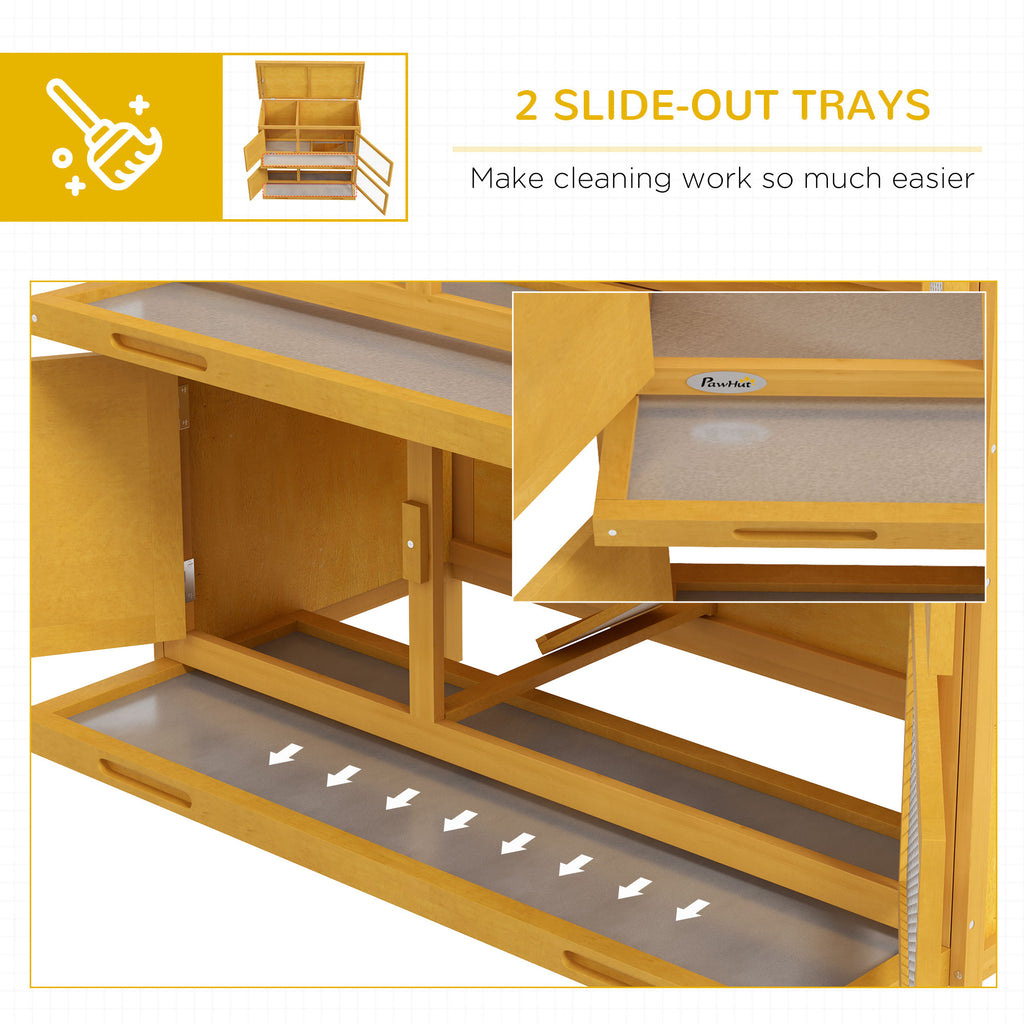 Wooden Bunny Hutch with Ramp for Indoor/Outdoor Use – view 9